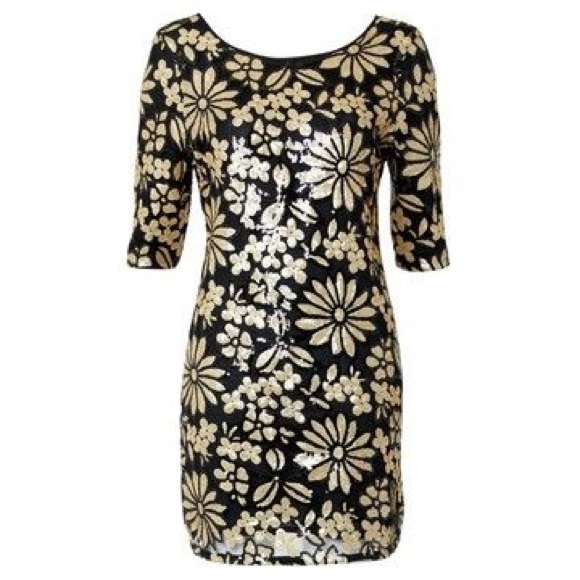 Modcloth Dresses & Skirts - ModCloth Louche Ria Gold Dress NWOT